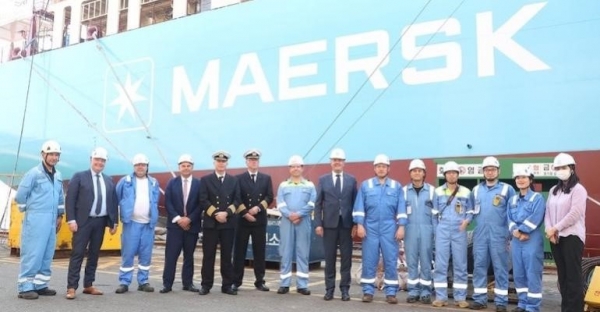 AP Moller Maersk has taken delivery of the world’s first containership operating on green methanol
