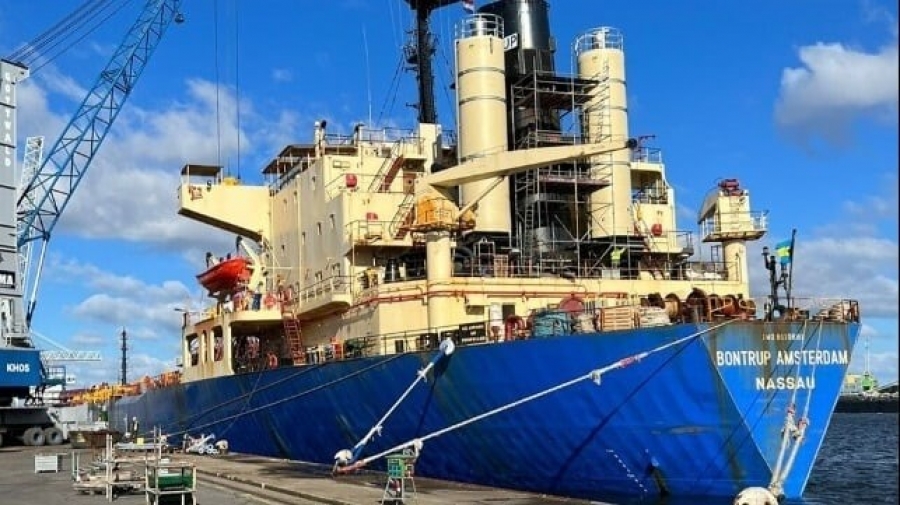 Dry Exhaust Cleaning System Installed on Bulker